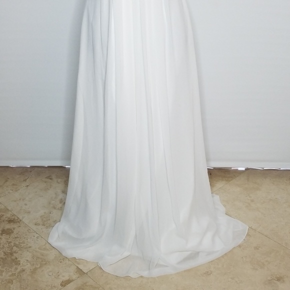 DAVID'S BRIDAL Wedding Dress Size 8 Ivory - Picture 2 of 7